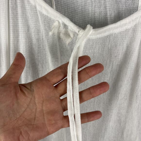 Mia Joy Cover Up Maxi Dress Womens Small White Sheer Delicate Resort Beach Fairy - Picture 9 of 14